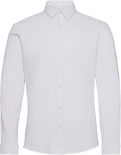 Pique Superflex Shirt L/S Skjorte Uformell Hvit Lindbergh*Betinget Tilbud