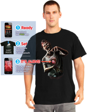 NYHET! Digital Dudz T-skjorta m/Möjlighet till Animering - Zombie m/Bankande Hjärta