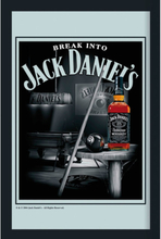 Inramad Spegel med Motiv - Jack Daniel's Biljard - 22 x 32 cm
