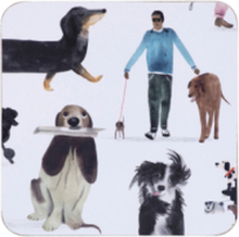 Glasunderlägg Coasters 4-p Dogs