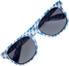 Oktoberfest Briller - Blå og Hvit Wayfarer Solbriller