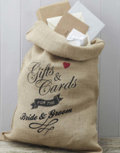 Gifts & Cards for the Bride and Groom - Jutesäck - Vintage Journey