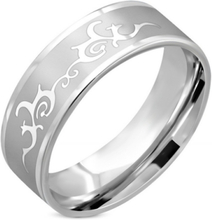 Royal Tribal - Silverfärgad Ring i Kirurgisk Stål