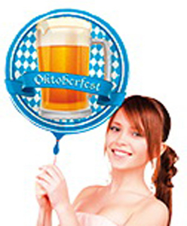 Oktoberfest Folieballong 43 cm - Beer Party