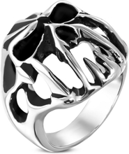 Mean Death - Silverfärgad Ring i Kirurgisk Stål