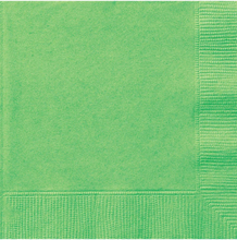 20 stk Små Limegrønne Servietter 25x25 cm