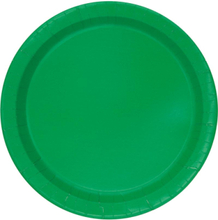 20 st Gröna Små Papptallrikar 17 cm
