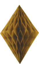 1 st Guldfärgad Diamantformad Honeycomb 35 cm
