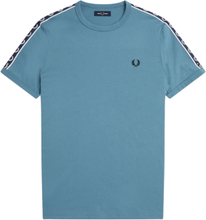Fred Perry - Contrast Tape Ringer T-Shirt - Ash Blue/ Navy