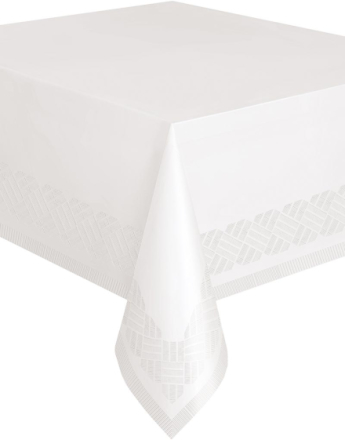 Hvit Papirduk med Plastbelagt Underside 274x137 cm
