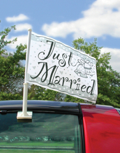 Just Married - Flagga till Bil - Heavenly Love