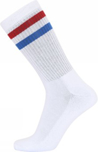 JBS Strømper Two-striped Socks Hvit/Rød Str 40/47 Herre