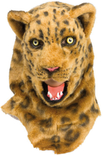 Leopard Kattedyr - Lyx Mask med Rörlig Käke