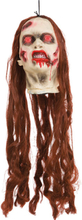 Beheaded Redhead Zombie - Hängande Dekoration med Ljus och Ljud 25 cm