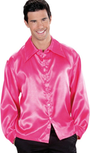 Rosa Sateng Kostymeskjorte til Mann - Strl XL