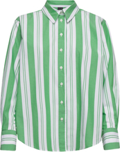 Poplin Shirt Tops Shirts Long-sleeved Green Gina Tricot