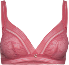 True Lace Wirefree Triangle Bra Lingerie Bras & Tops Soft Bras Bralette Pink CHANTELLE
