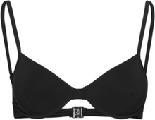Matte Underwire Bikini Top Swimwear Bikinis Bikini Tops Wired Bikinitops Black Filippa K