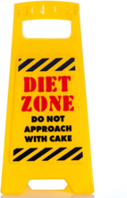 Diet Zone - Skrivbord Varningsskylt 25x12 cm