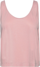 Volume Tank T-shirts & Tops Sleeveless Rosa Moonchild Yoga Wear*Betinget Tilbud