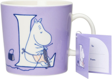 Moomin Mug 04L Abc L Home Tableware Cups & Mugs Coffee Cups Purple Arabia
