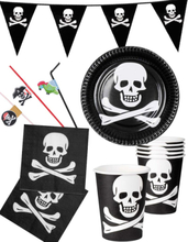 Festförpackning för 6 Personer - Pirat Födelsedagdag