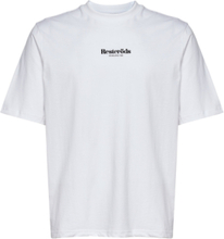 "Logo Mid Sleeve Tee Gots Tops T-Kortærmet Skjorte White Resteröds"