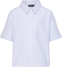 Nlmhozan Ss Shirt Tops Shirts Short-sleeved Shirts Blue LMTD
