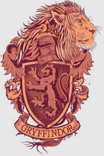 Harry Potter Gryffindor Drawn Crest Women's T-Shirt - Grey - XS