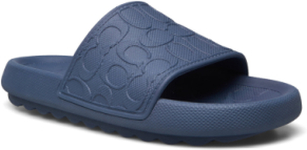 Slide Sandal Shoes Summer Shoes Pool Sliders Blå Coach*Betinget Tilbud