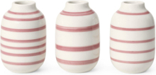 "Omaggio Vase Miniature Rosa 3 Stk. Home Decoration Vases Small Vases Pink Kähler"