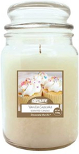 AirPure Scented Candle 500 gram - Vanilla Cupcake - Lys tilsat Æterisk Olie - Vaniljeduft