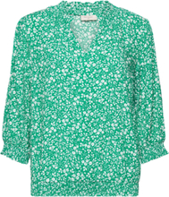 Fqadney-Blouse Tops Blouses Long-sleeved Green FREE/QUENT