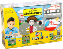Mitt Lilla Sjukhus Toys Kids Books Story Books Pedagogical Puzzles Multi/mønstret GLOBE*Betinget Tilbud