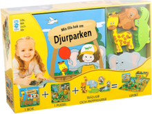 Min Lilla Djurpark Toys Kids Books Story Books Pedagogical Puzzles Multi/mønstret GLOBE*Betinget Tilbud