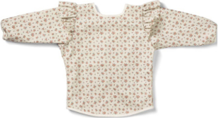 Long Sleeve Bib - Autumn Rose Baby & Maternity Baby Feeding Bibs Long Sleeve Bib Cream Elodie Details