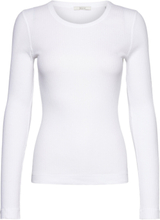 Vita Top T-shirts & Tops Long-sleeved Hvit House Of Dagmar*Betinget Tilbud