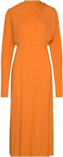 Ambre Crepe Dress Maxikjole Festkjole Orange Wood Wood