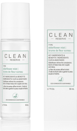 Clean Reserve Elderflower Face Mist 50 Ml Beauty WOMEN Skin Care Face T Rs Face Mist Nude CLEAN*Betinget Tilbud