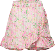 Kogmonique Fake Wrap Skirt Ptm Dresses & Skirts Skirts Short Skirts Pink Kids Only