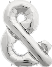 &-Och Tecknet - Silverfärgad Folieballong för Helium 86 cm