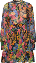 Georgette Mini Dress Dresses Summer Dresses Multi/mønstret By Ti Mo*Betinget Tilbud