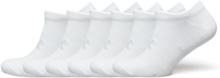 Ua Essential No Show 6Pk Lingerie Socks Footies/Ankle Socks Hvit Under Armour*Betinget Tilbud