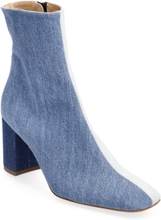 Jeans Boot Shoes Boots Ankle Boots Ankle Boot - Heel Blå Apair*Betinget Tilbud
