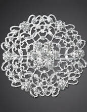Silverfärgat Rosett Dekorationsspänne 5,5 cm