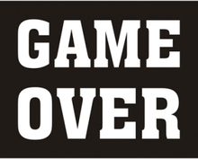 Game Over - 2 stk Klistermärken för Sko