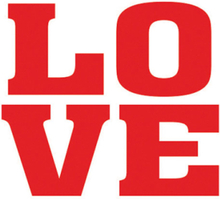 LOVE - 2 stk Klistermärken för Sko