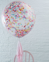 3 stk 90 cm Gigantiska Ballonger med Färgrik Konfetti