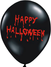 6 stk 30 cm Bloody Happy Halloween Latexballonger