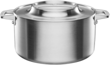 Norden Steel Casserole 5L Uncoated Home Kitchen Pots & Pans Casserole Dishes Silver Fiskars